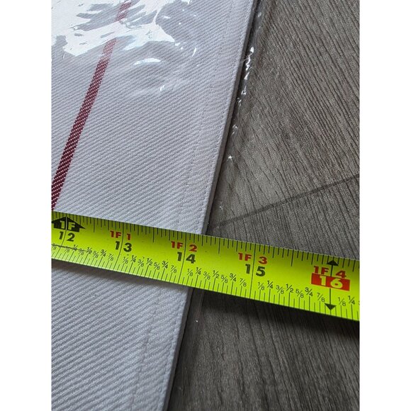 Pampered Chef Wine Windowpane White & Red Plaid Cotton Placemats Set Of 2 New - Picture 6 of 6